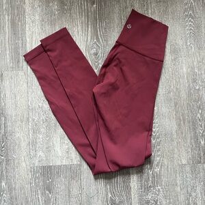 Lululemon Athletica Maroon Leggings